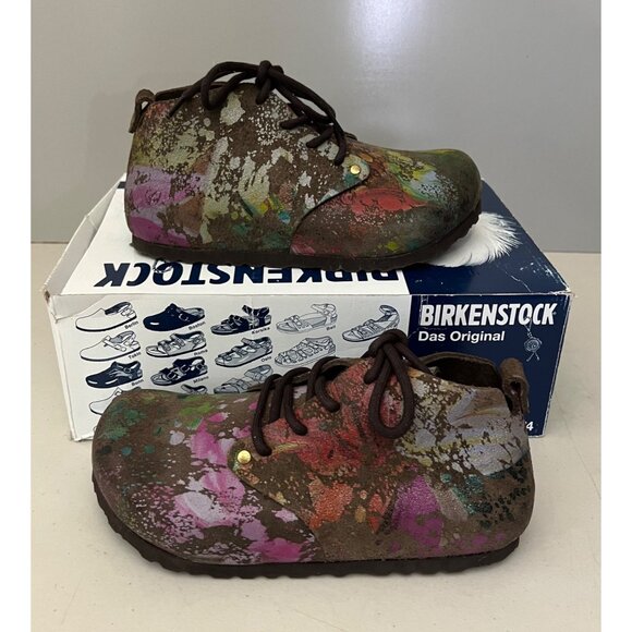 Birkenstock Dundee Sz 26 Flower Crush Mocca Chukka Boston Boot